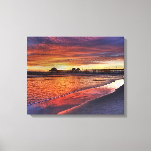 Toile Huntington Beach Pier, Californie (Recto)