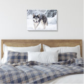 Toile Husky dans la neige (Insitu(Chambre))