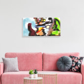 Toile Husky en hiver (Insitu(Salon))