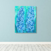 Toile Hyacinths splower Cadeau de Pâques peinture floral (Insitu (Plancher de Bois))