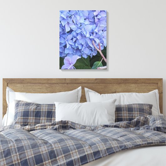 Toile Hydrangea à Tête Bleue Fleur Florale (Insitu(Chambre))
