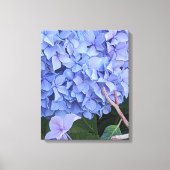 Toile Hydrangea à Tête de Moppe Bleue Fleur Florale (Recto)