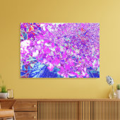 Toile Hydrangea élégant pourpre et bleu limelight (Insitu(Salon))