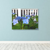 Toile Hydrangea et Porch victorienne - Martha's Vineyard (Insitu (Plancher de Bois))