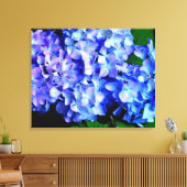 Toile Hydrangea florale magenta bleu violet élégant (Insitu(Salon))