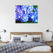 Toile Hydrangea florale magenta bleu violet élégant (Insitu(Chambre))