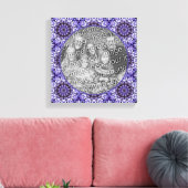 Toile Hydrangea Flower Petal Abstrait Ajouter Votre Prop (Insitu(Salon))