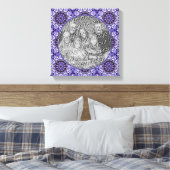 Toile Hydrangea Flower Petal Abstrait Ajouter Votre Prop (Insitu(Chambre))
