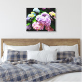 Toile Hydrangea garden, rose, bleu, purple floral (Insitu(Chambre))