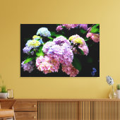Toile Hydrangea garden, rose, bleu, purple floral (Insitu(Salon))