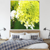 Toile Hydrangea Limelight Vert Chartreuse Élégant (Insitu(Chambre))