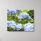 Toile Hydrangeas Bleu Profond (Recto)
