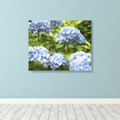 Toile Hydrangeas Bleu Profond (Insitu (Plancher de Bois))