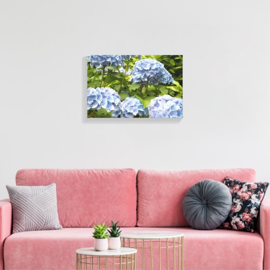 Toile Hydrangeas Bleu Profond (Insitu(Salon))