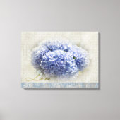 Toile Hydrangeas bleu romantique (Recto)