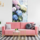 Toile Hydrangées en caractères gras (Insitu(Salon))