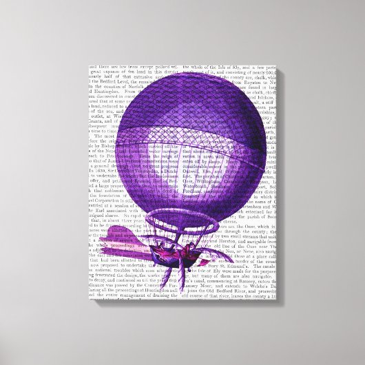 Toile Hydrogène Blanchard (violet) Ballon à air chaud 3 (Recto)