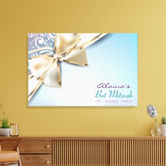 Toile I AM DIVINE BOW Bar Bat mitzvah Se connecter (Insitu(Salon))