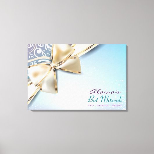 Toile I AM DIVINE BOW Bar Bat mitzvah Se connecter (Recto)