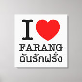 Toile I Heart (Amour) Farang (Recto)