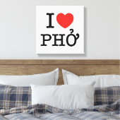 Toile I Heart (Amour) Pho (Insitu(Chambre))
