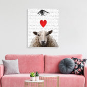 Toile I Heart Ewe (Insitu(Salon))
