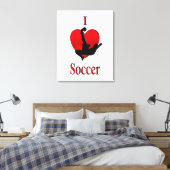 Toile I Heart Soccer (Insitu(Chambre))