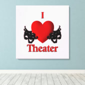 Toile I Heart Theater Pink (Insitu (Plancher de Bois))