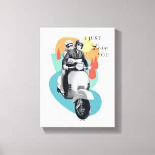 Toile "I Just Lotus You" Tanya & Greg - Le Lotus Blanc