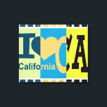 Toile I love California - Pop art<br><div class="desc">I love California - Pop art</div>