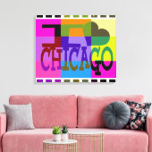 Toile I love Chicago - Pop art (Insitu(Salon))