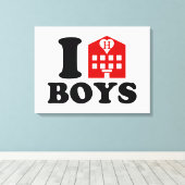 Toile I Love Hotel Boys (Insitu (Plancher de Bois))
