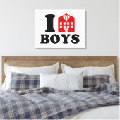 Toile I Love Hotel Boys (Insitu(Chambre))