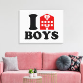 Toile I Love Hotel Boys (Insitu(Salon))