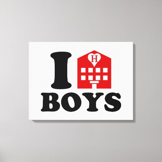 Toile I Love Hotel Boys (Recto)