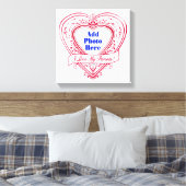 Toile I Love My Parents ! Photo Red Hearts (Insitu(Chambre))