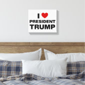 Toile I Love Président Trump Heart (Insitu(Chambre))