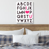 Toile I LOVE YOU - Romantic Alphabet Canvas (Insitu(Chambre))