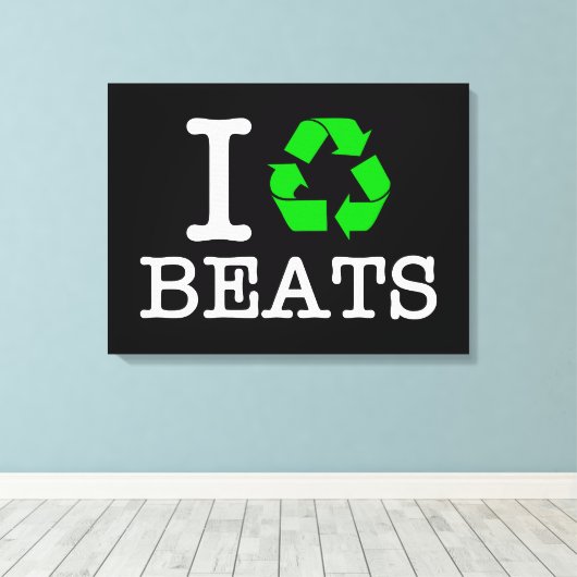 Toile I Recycle Les Beats (Insitu (Plancher de Bois))