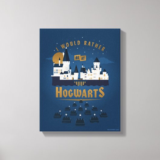 Toile I Would Rather Be At HOGWARTS™ Abstract Boat Ride (Recto)
