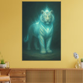 Toile Ice Lightning White Tiger – Frosted Celestial Ener (Insitu(Salon))