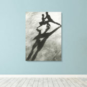 Toile Ice skating Couple (Insitu (Plancher de Bois))
