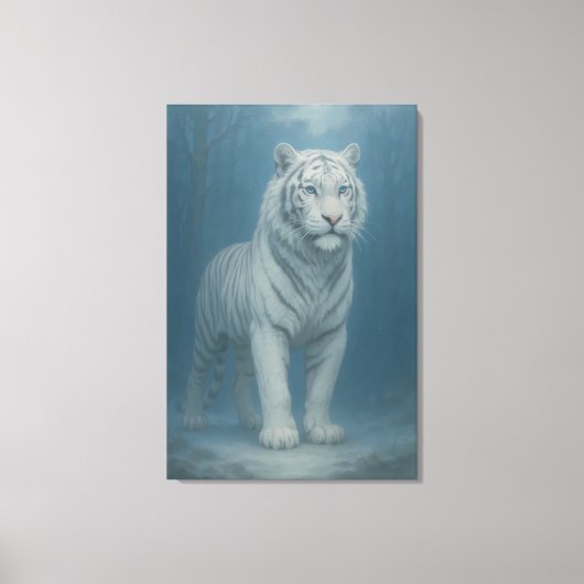 Toile Ice Spirit White Tiger – Mystic Guardian of Calm P (Recto)