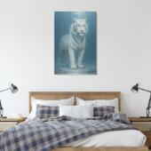 Toile Ice Spirit White Tiger – Mystic Guardian of Calm P (Insitu(Chambre))