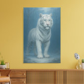 Toile Ice Spirit White Tiger – Mystic Guardian of Calm P (Insitu(Salon))