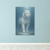 Toile Ice Spirit White Tiger – Mystic Guardian of Calm P (Insitu (Plancher de Bois))