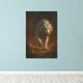 Toile Ice Spirit White Tiger – Mystic Guardian of Calm P (Insitu (Plancher de Bois))
