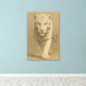 Toile Ice Spirit White Tiger – Mystic Guardian of Calm P (Insitu (Plancher de Bois))