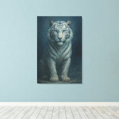 Toile Ice Spirit White Tiger – Mystic Guardian of Calm P (Insitu (Plancher de Bois))