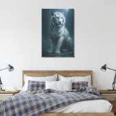 Toile Ice Spirit White Tiger – Mystic Guardian of Calm P (Insitu(Chambre))